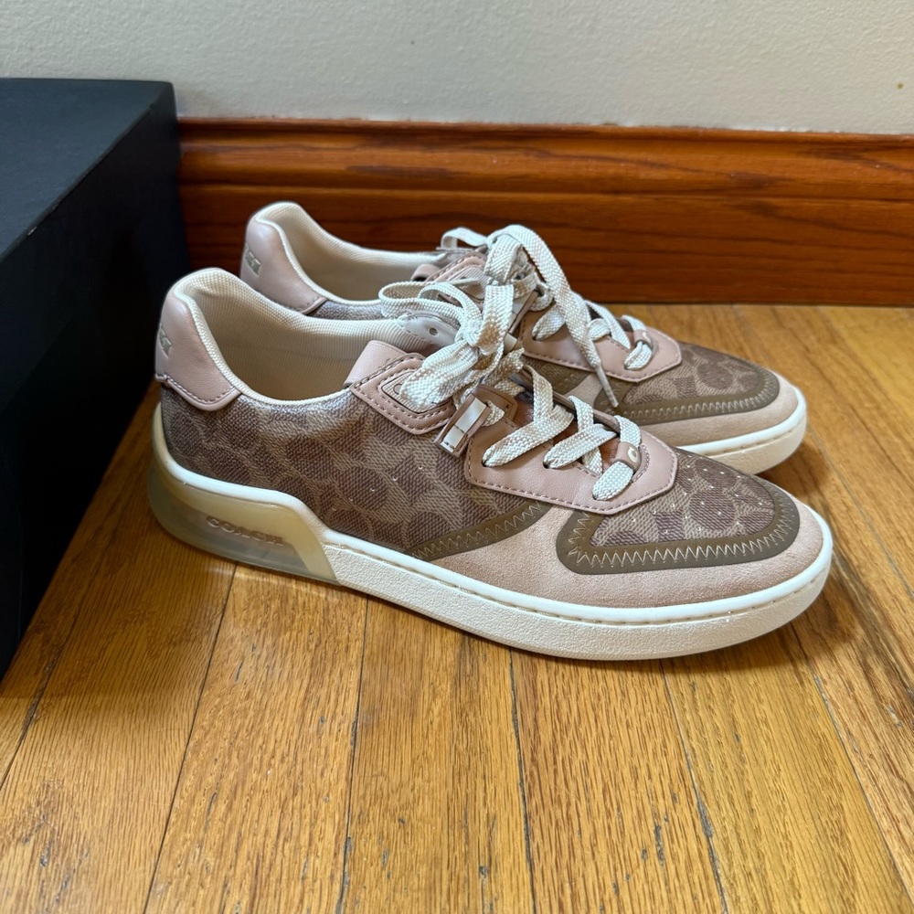 NEW Coach City Sole Court Lowline Low Top Sneaker Signature Canvas NEW SZ 9.5